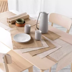 Set di 2 tovagliette juta Modalie Beige