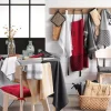 DOUCEUR D'INTERIEUR Tovaglioli-Set di 3 tovaglioli cotone riciclato Mistraline Bianco