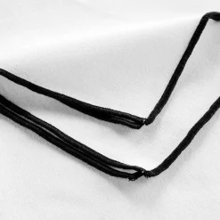 DOUCEUR D'INTERIEUR Tovaglioli-Set di 3 tovaglioli cotone riciclato Mistraline Bianco