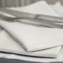 Set di 3 tovaglioli Etincelle Ecru