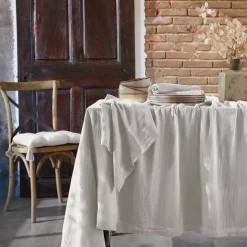 Set di 3 tovaglioli garza di cotone Gaïa Grigio nuvola