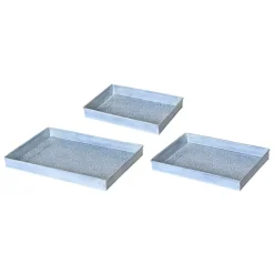 #N/A Coprivaso Per Esterno-Set di 3 vassoi decorativi (34 x 24 cm) Fiori di Ésmée