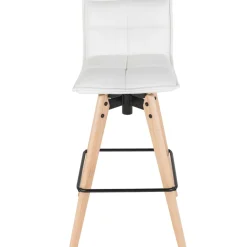 Sgabello Alto-Sgabello da bar girevole con schienale (Altezza seduta 75cm) Osla