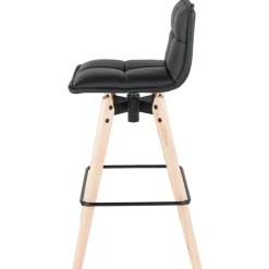Sgabello Alto-Sgabello da bar girevole con schienale (Altezza seduta 75cm) Osla