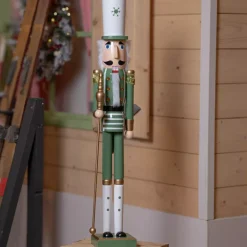 KAEMINGK Babbo Natale Animali E Personaggi-Soldatino Schiaccianoci in legno (H92 cm) Viktor