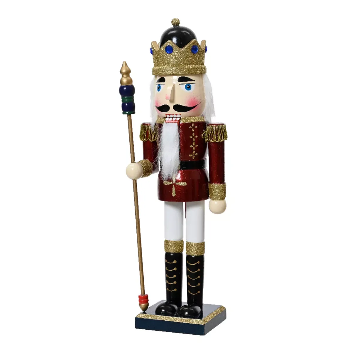 KAEMINGK Babbo Natale Animali E Personaggi-Soldatino Schiaccianoci in legno (H50 cm) Re Luigi
