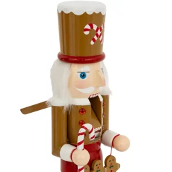 FEERIC LIGHTS Babbo Natale Animali E Personaggi-Soldatino Schiaccianoci in legno (H38 cm) Pan di zenzero