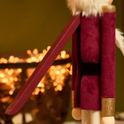 KAEMINGK Babbo Natale Animali E Personaggi-Soldato Schiaccianoci in legno (H76 cm) Gustave Vino