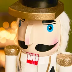 KAEMINGK Babbo Natale Animali E Personaggi-Soldato Schiaccianoci in legno (H50 cm) Gaby e il suo tamburo Imperiale
