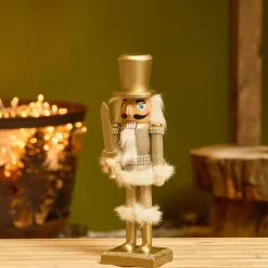 KAEMINGK Babbo Natale Animali E Personaggi-Soldato Schiaccianoci in legno (H25 cm) Cavaliere Champagne
