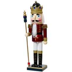 KAEMINGK Babbo Natale Animali E Personaggi-Soldato Schiaccianoci in legno (H38 cm) Augustin il principe