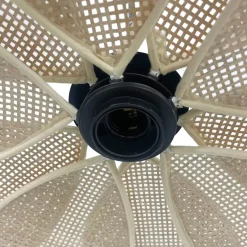 EMINZA Lampadari-Sospensione luminosa in rattan (D58 cm) Segovia e nero