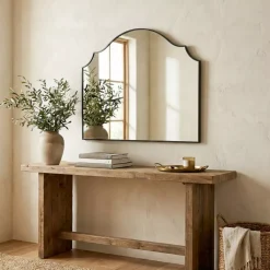 EMINZA Specchi-Specchio da parete con cornice in legno (78,1 cm) Baltin