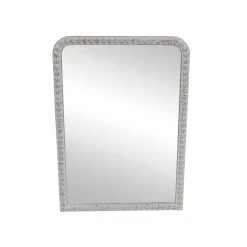 EMINZA Specchi-Specchio da parete con cornice in legno (91 cm) Silvedona