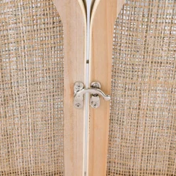 OSTARIA Specchi-Specchio da parete in legno (H34 cm) Porta a battente