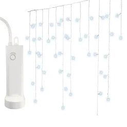 KAEMINGK Ghirlande Di Luci-Stalattite luminosa con pile 7 m 192 LED Durawise