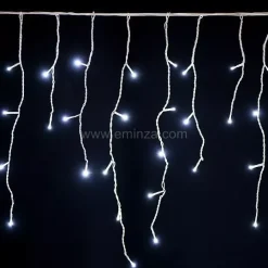 EMINZA Ghirlande Di Luci-Stalattite luminosa 7,50 m 175 LED cavo bianco Stars Bianco freddo