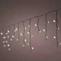 EMINZA Ghirlande Di Luci-Stalattite luminosa 11 m 259 LED cavo nero Stars Bianco caldo