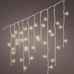 EMINZA Guilande Di Luci Grande Lunghezza|Ghirlande Di Luci-Stalattite luminosa Timer lung.30 m Bianco caldo 900 LED Stars XL CB