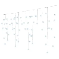 EMINZA Guilande Di Luci Grande Lunghezza|Ghirlande Di Luci-Stalattite luminosa Timer lung.30 m Bianco freddo 900 LED Stars XL CB
