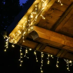 EMINZA Ghirlande Di Luci-Stalattitie luminosa lung.20 m Bianco caldo 490 LED CB