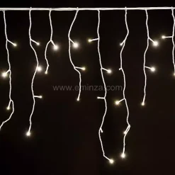 EMINZA Ghirlande Di Luci-Stalattitie luminosa lung.11 m Bianco caldo 259 LED CB