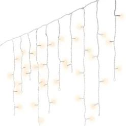 EMINZA Ghirlande Di Luci-Stalattitie luminosa lung.11 m Bianco caldo 259 LED CB