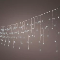 EMINZA Ghirlande Di Luci-Stalattitie luminosa lung.11 m Bianco freddo 259 LED CB