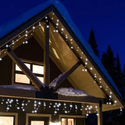 EMINZA Ghirlande Di Luci-Stalattitie luminosa lung.11 m Bianco freddo 259 LED CB