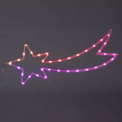 KOOPMAN Oggetti Decorativi E Illuminati|Decorazioni E Oggetti Natalizi-Stella cadente luminosa al neon 35 LED H25 cm Star