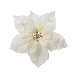 KAEMINGK Addobbi Natalizi-Stella di Natale di Natale su pinza (D25 cm) Purezza glitterata