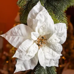 KAEMINGK Addobbi Natalizi-Stella di Natale di Natale su pinza (D25 cm) Purezza glitterata