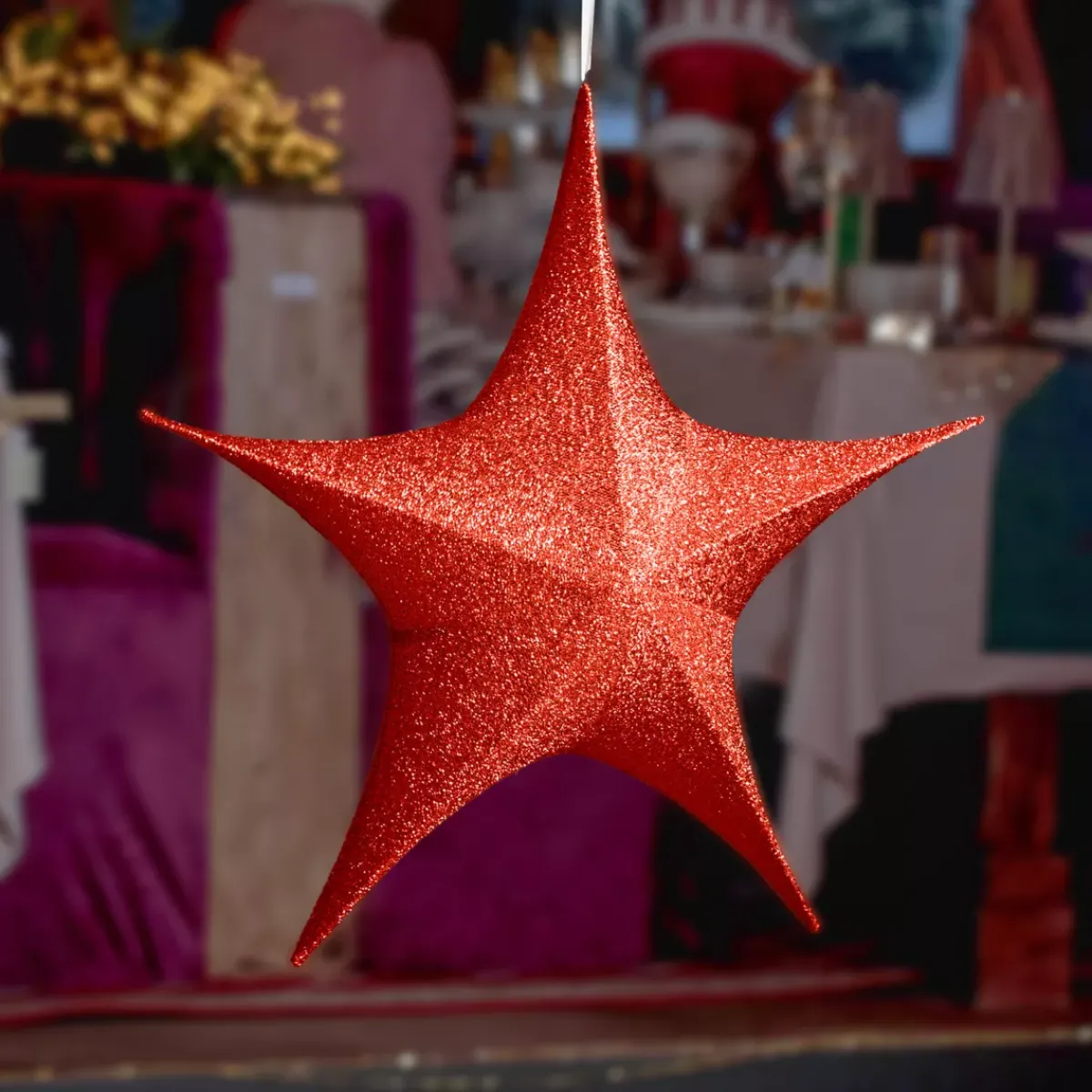 KAEMINGK Decorazioni E Oggetti Natalizi|Personaggi E Oggetti Grande Dimensione-Stella di Natale gigante da appendere (D135 cm) Rossa