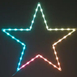 KOOPMAN Oggetti Decorativi E Illuminati|Decorazioni E Oggetti Natalizi-Stella luminosa al neon 45 LED H60 cm Star