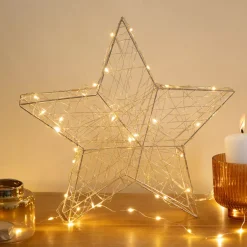 KAEMINGK Decorazioni E Oggetti Natalizi|Oggetti Decorativi E Illuminati-Stella luminosa Clissy a pile 30 LED