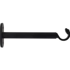 Support asta fissa (L150 / D20 mm) Jim grondaia Nero opaco