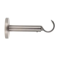 Supporto bastone tenda allungabile (L115 - 155 / D28 mm) Lino Argento opaco