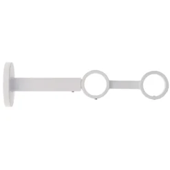 Supporto doppio regolabile (L190 - 230 / D28) Lino Bianco opaco