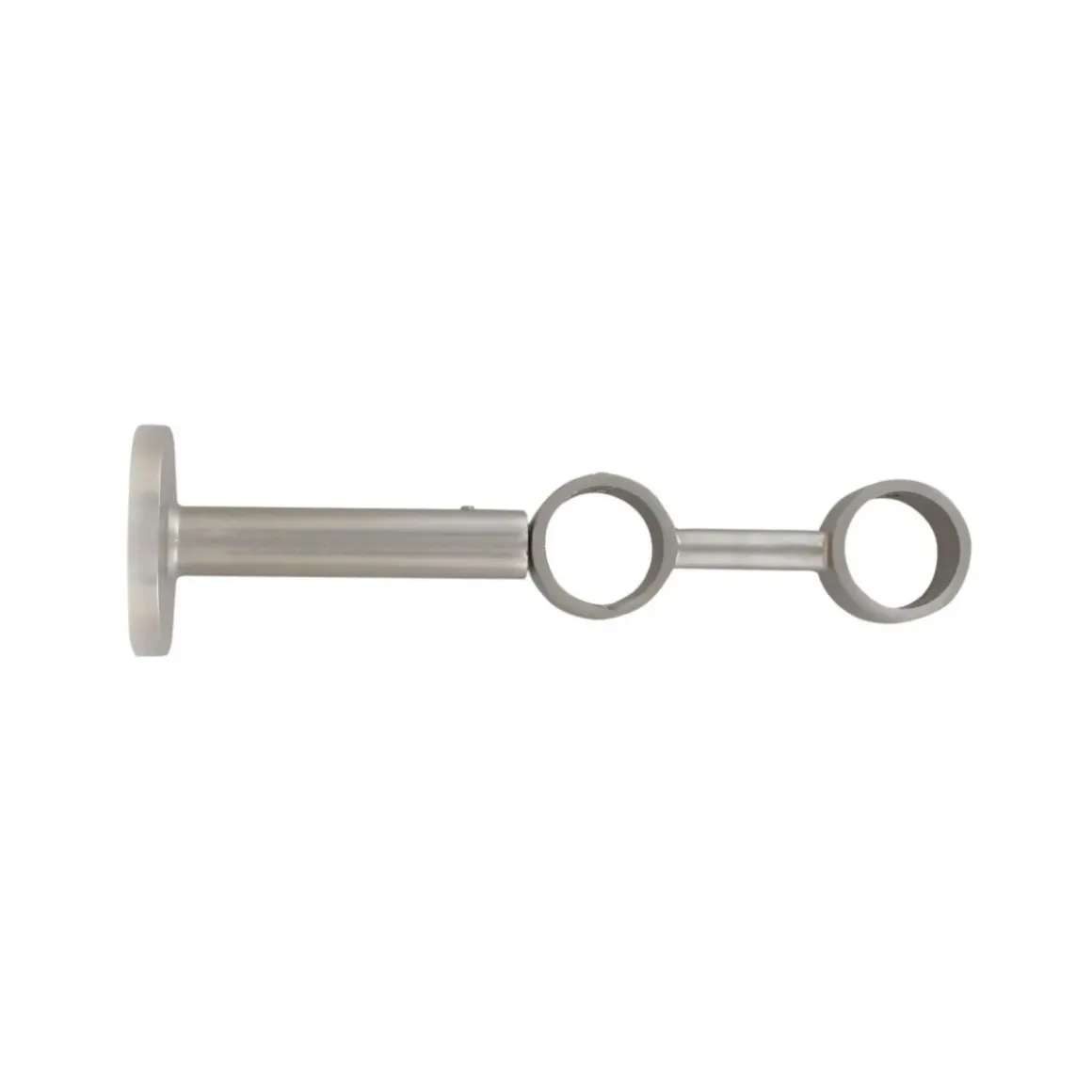 Supporto doppio regolabile (L190/L230 cm - Ø28 mm) Argento opaco
