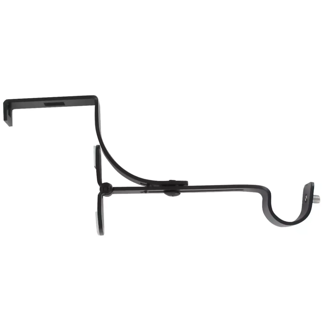 Supporto per bastone per cassettone dell'avvolgibile (L135 / D20 mm) Nero satinato