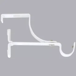 Supporto per bastone per cassettone dell'avvolgibile (L135 / D20 mm) Bianco satinato