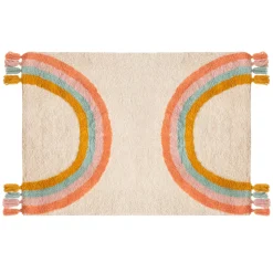 Tappeto cotone bambino (150 x 100 cm) Arcobaleno Multicolore