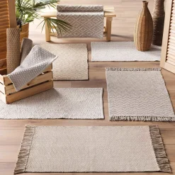 Tappeto cotone (50 x 80 cm) Alivia Beige