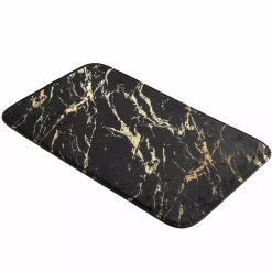 Tappeto da bagno antiscivolo (45 x 75 cm) Aquamarbre Nero