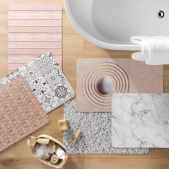 Tappeto da bagno antiscivolo (50 x 80 cm) Vanea Marrone