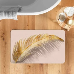Tappeto da bagno antiscivolo (80 x 50 cm) Angelica Ecru