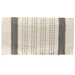 Tappeto da bagno in cotone (45 x 90 cm) Saint Leu Nero
