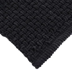 Tappeto da bagno microfibra (45 x 90 cm) Maglia Nero