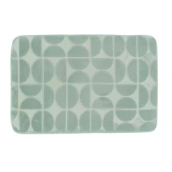 Tappeto da bagno rettangolare in memory foam (50 x 80 cm) Motivo Verde eucalipto