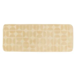 Tappeto da bagno rettangolare in memory foam (45 x 120 cm) Motivo Beige